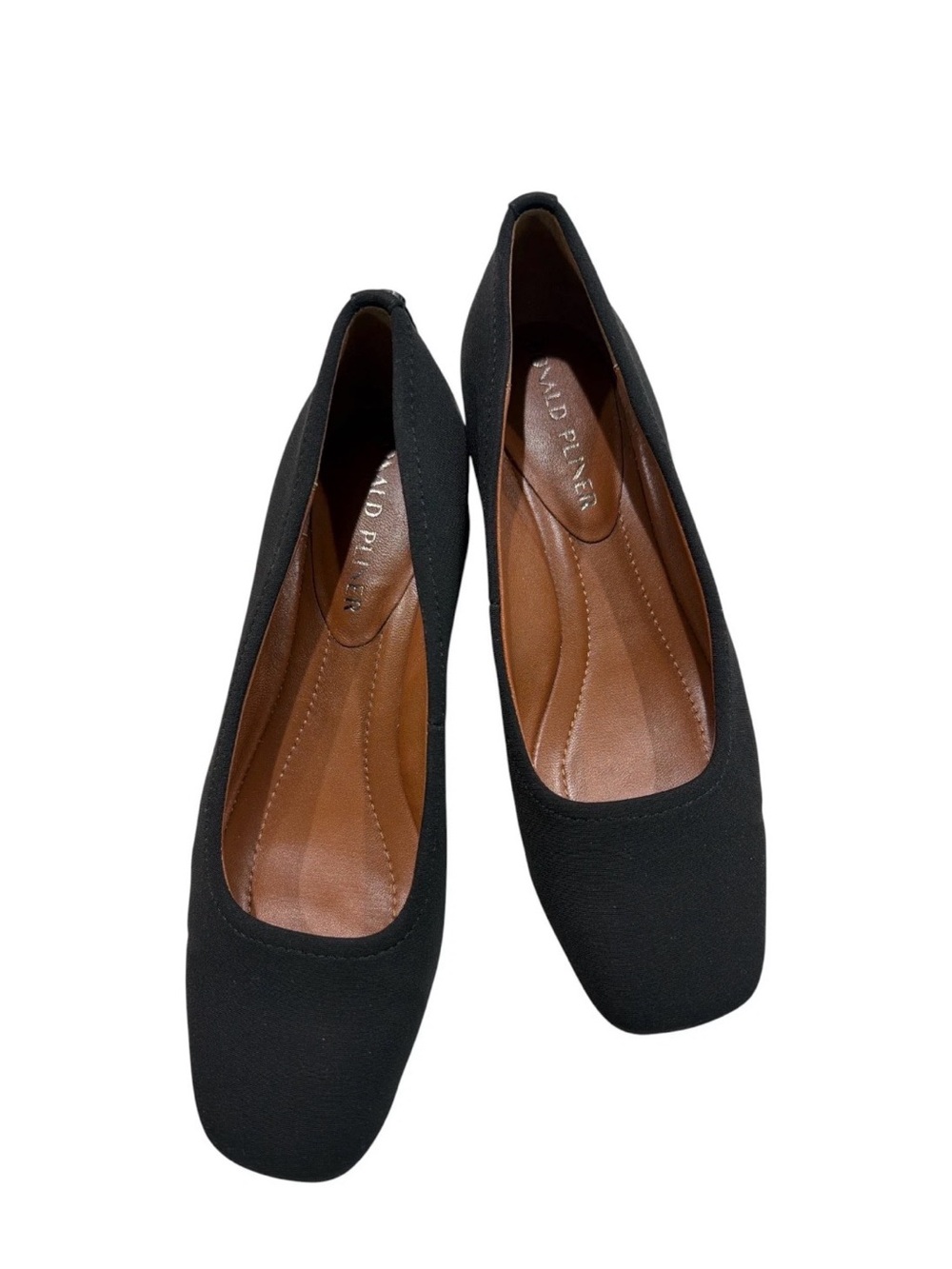 Donald Pliner "Dreww" Stretch Crepe Block Heel Pumps - Size 6.5M